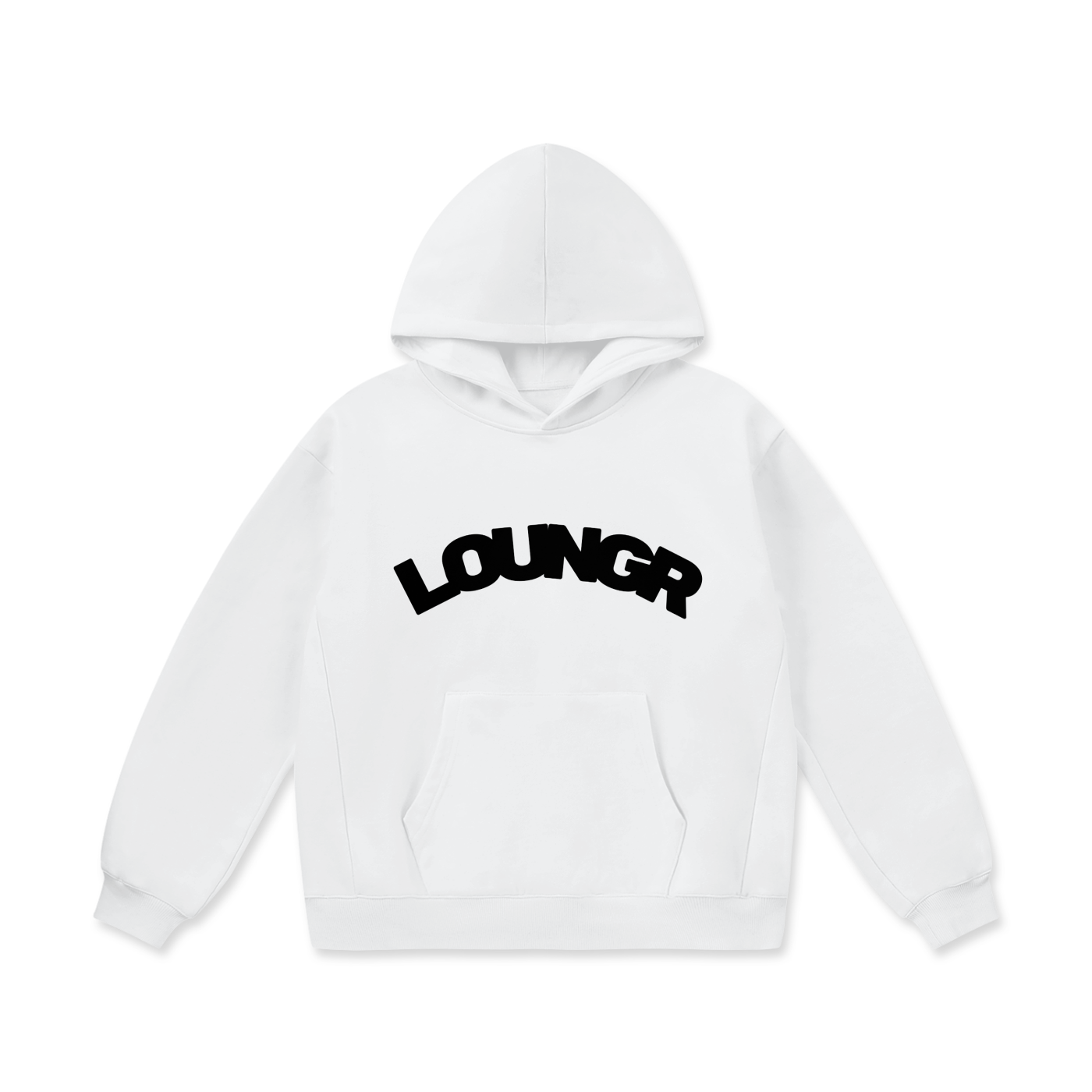 WHITE&BLACK Arch Hoodie- Size up to 4X!