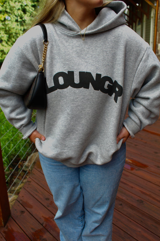 GREY&BLACK Boxy Hoodie