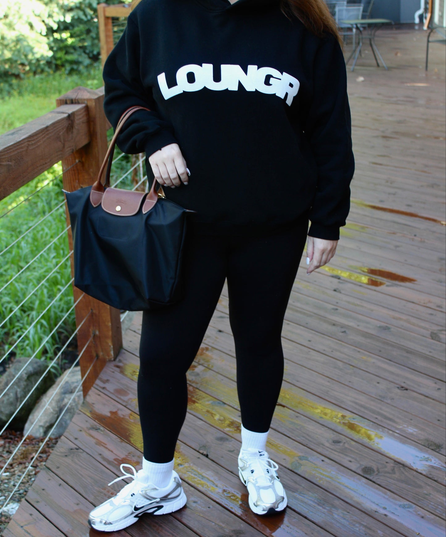 BLACK&WHITE Arch Hoodie - Size up to 4X!